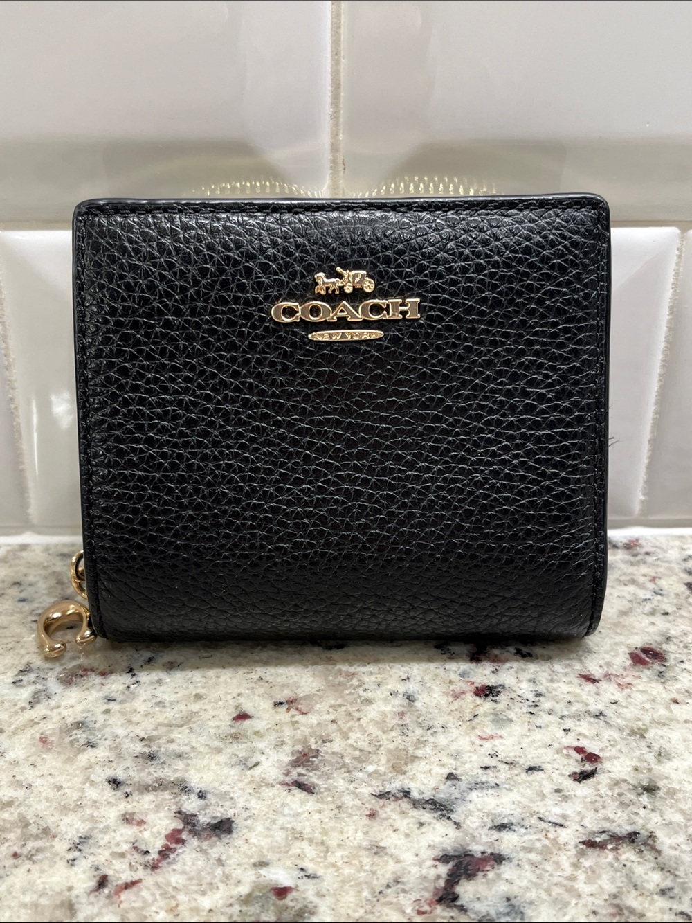 Coach Black Bi-fold Wallet NWOT